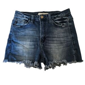KanCan Los Angeles Women's Distressed Raw Hem Denim Shorts, Size 26